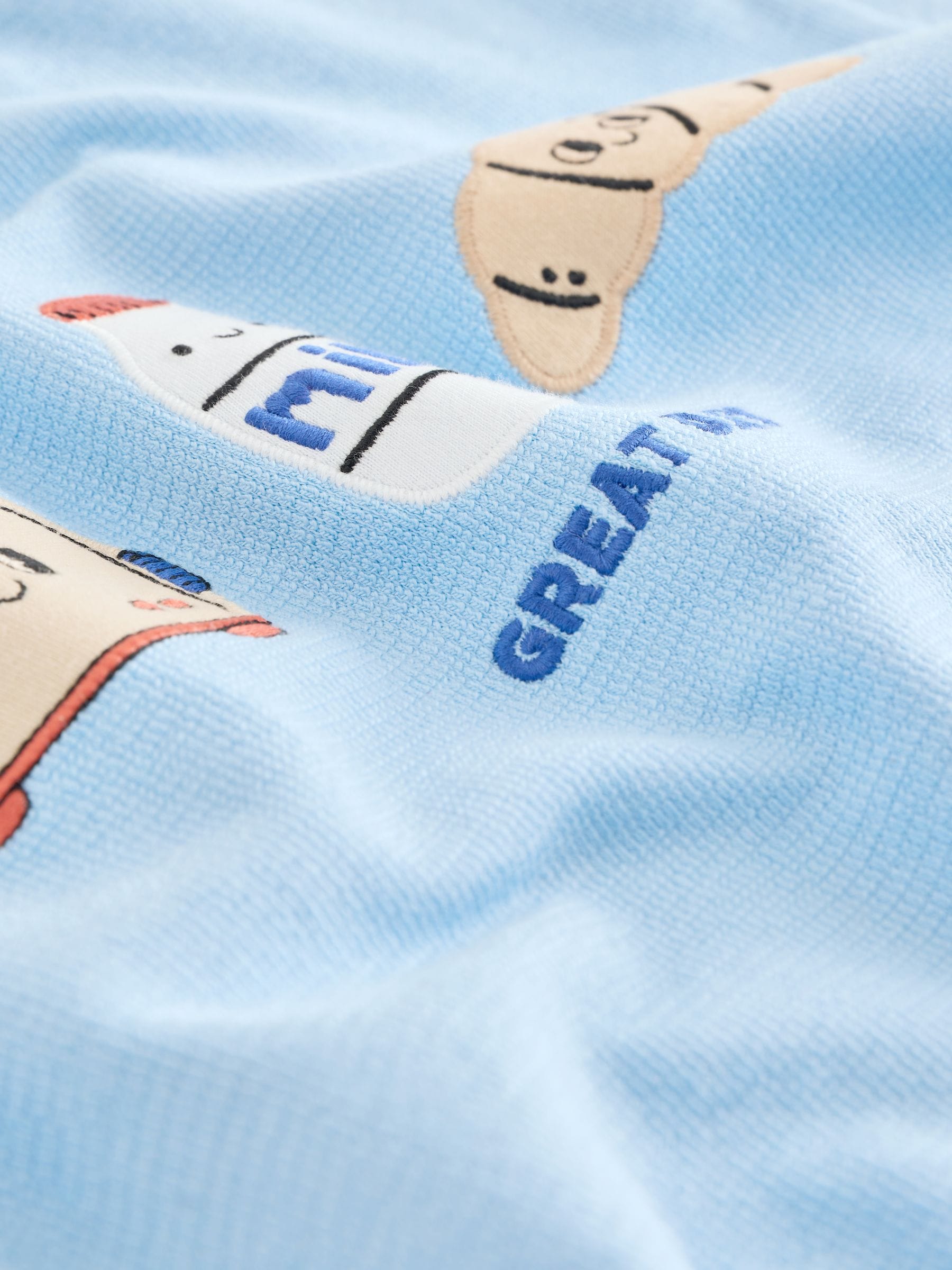 Light Blue Breakfast Trio Short Sleeve Appliqué T-Shirt (3mths-7yrs) image 8