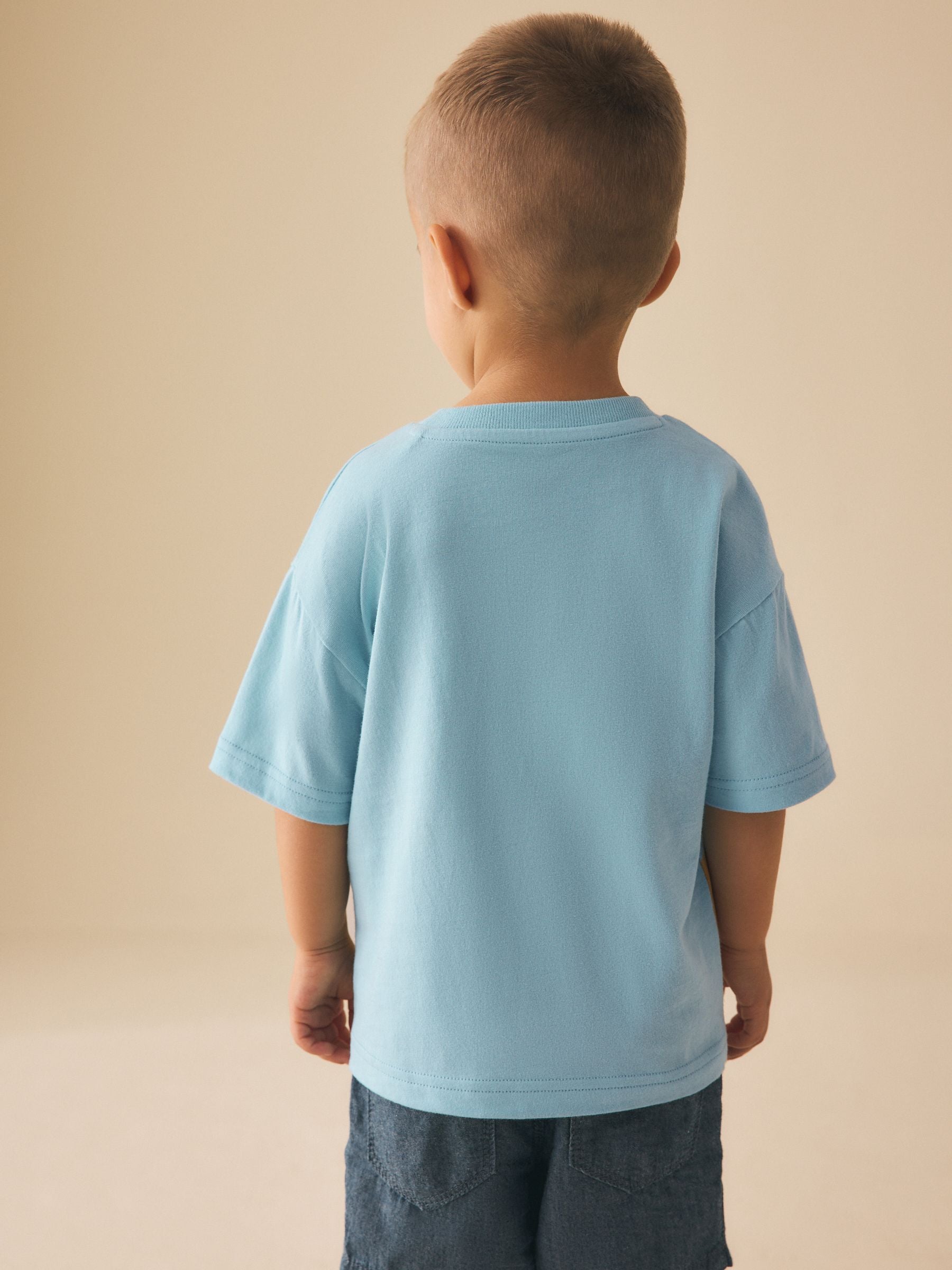 Blue Sea Animal Short Sleeve 3D Padded T-Shirt (3mths-7yrs) image 3