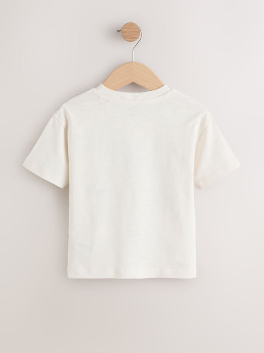 Neutral Beach Palms Short Sleeve Appliqué T-Shirt (3mths-7yrs) image 2