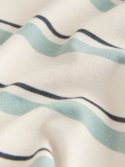 Blue/Ecru Train Short Sleeve Stripe T-Shirt (3mths-7yrs) (3mths-7yrs) image 6