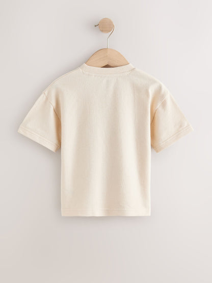 Neutral Brunch Club Pancakes Short Sleeve Graphic T-Shirt (3mths-7yrs) image 2