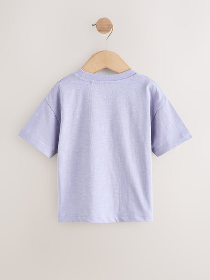 Purple Dinosaur Short Sleeve Graphic T-Shirt (3mths-7yrs) image 5