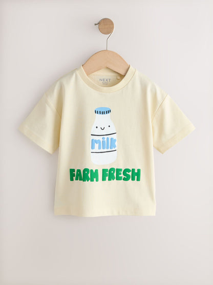 Blue Breakfast Short Sleeve Graphic T-Shirts 3 Pack (3mths-7yrs) image 2