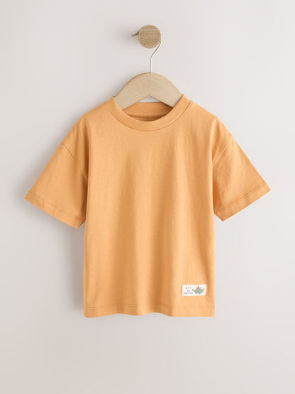 Orange/Green Dinosaur Short Sleeve Graphic T-Shirts 4 Pack (3mths-7yrs) image 5