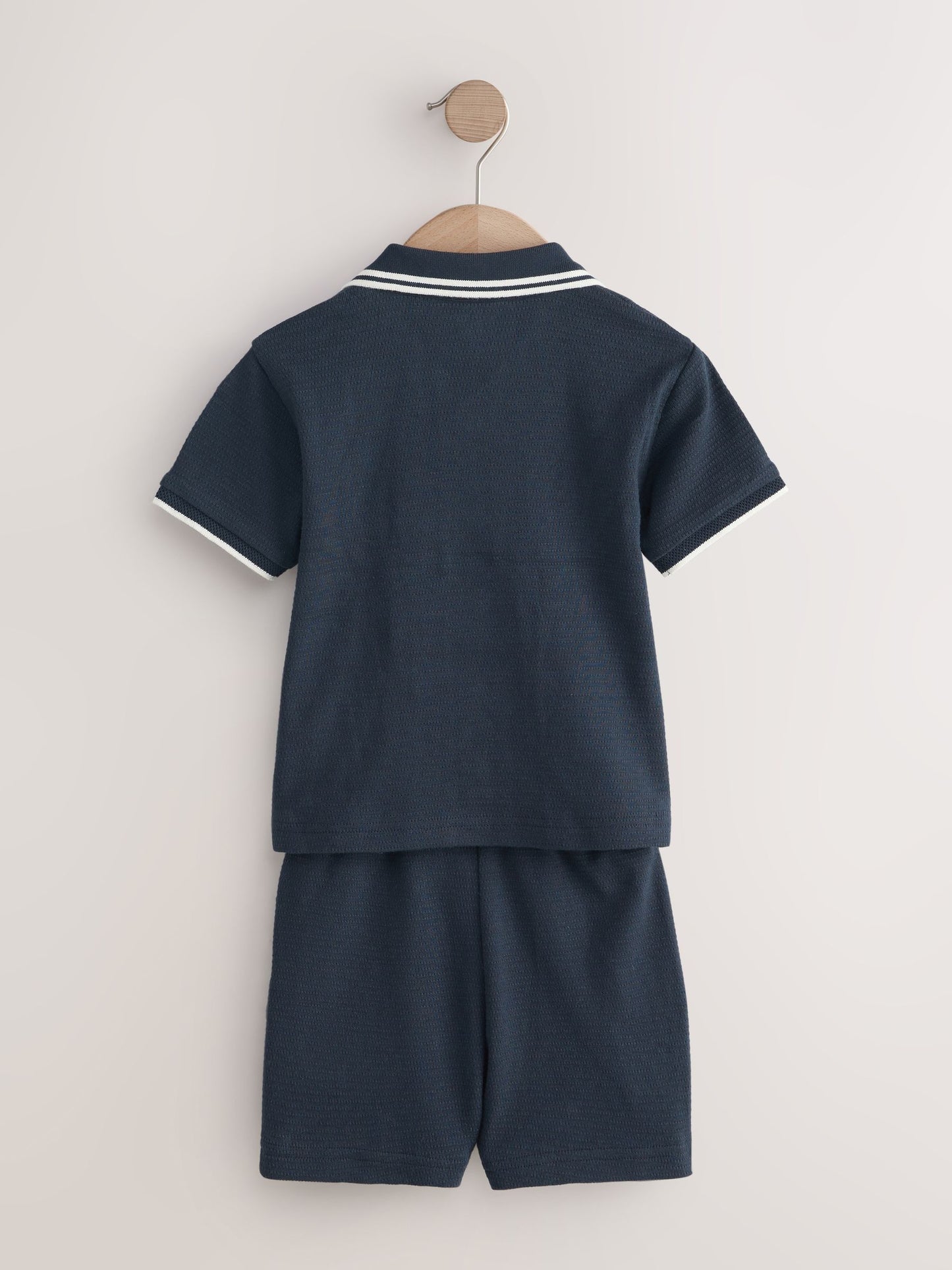 Navy Short Sleeve Shirt and Shorts Set (3mths-7yrs) image 7