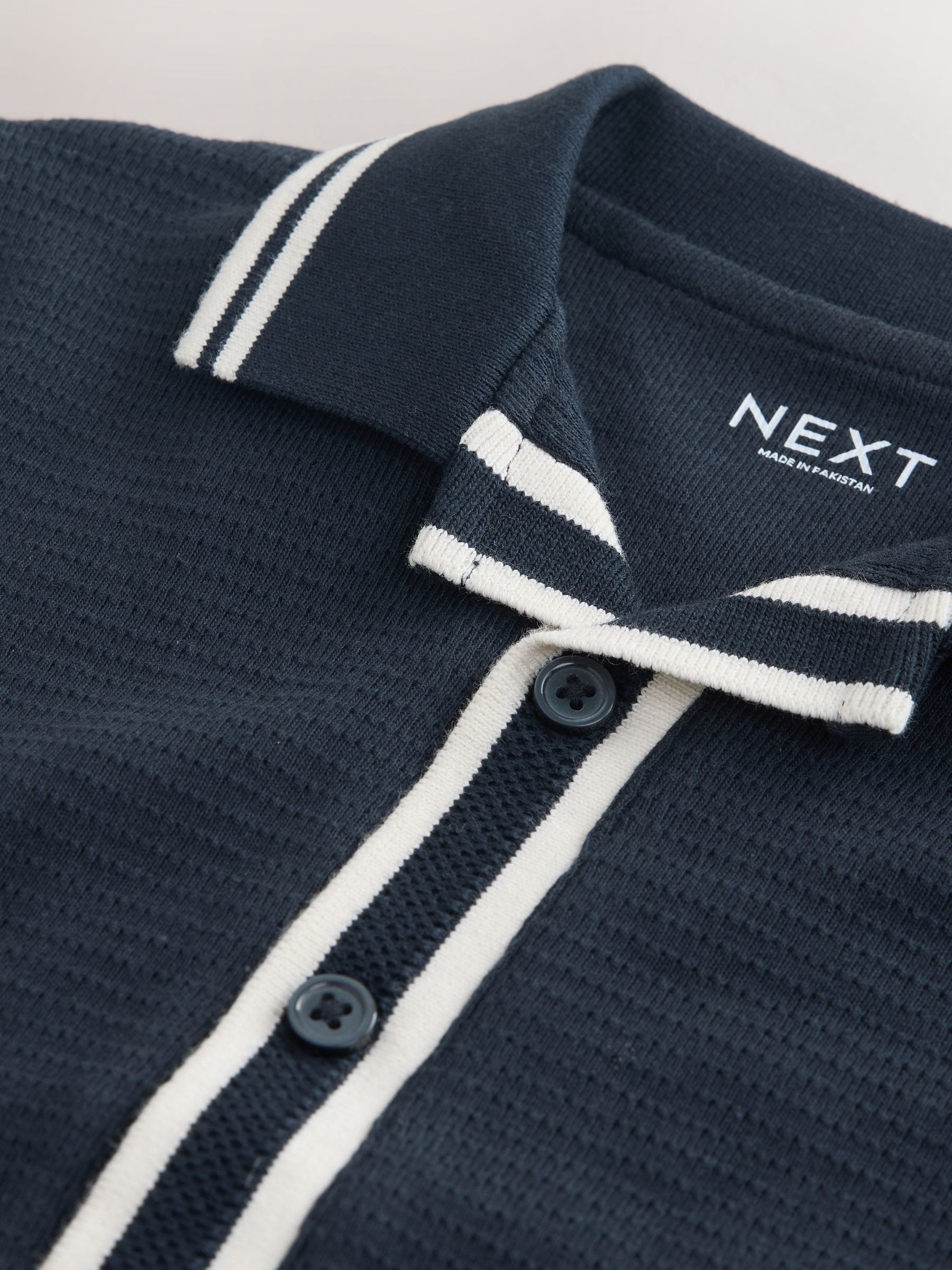 Navy Short Sleeve Shirt and Shorts Set (3mths-7yrs) image 8