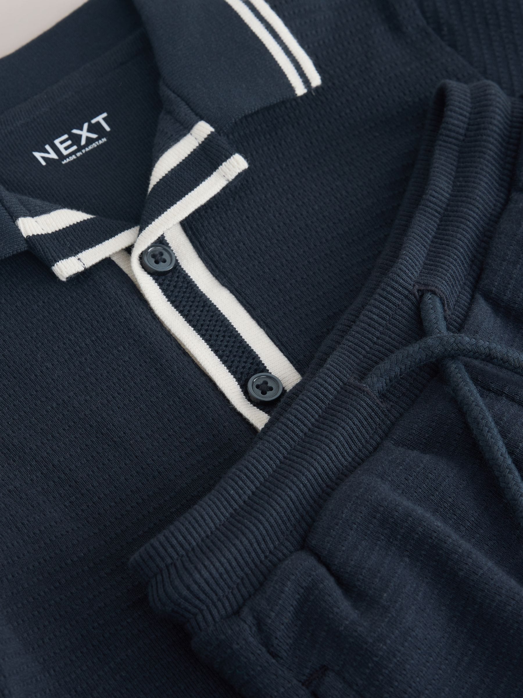 Navy Short Sleeve Shirt and Shorts Set (3mths-7yrs) image 8