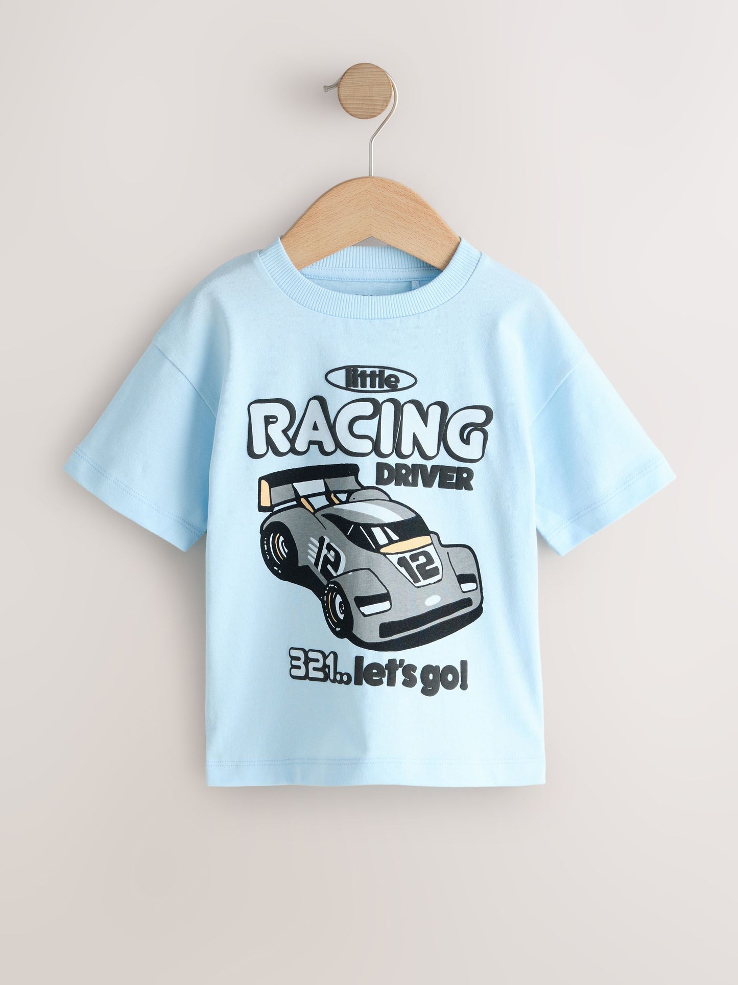 Black/Grey Race Car Short Sleeve Graphic T-Shirts 3 Pack (3mths-7yrs) image 2