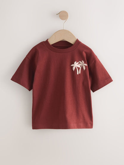 White Slogan Short Sleeve Graphic T-Shirts 3 Pack (3mths-7yrs) image 3
