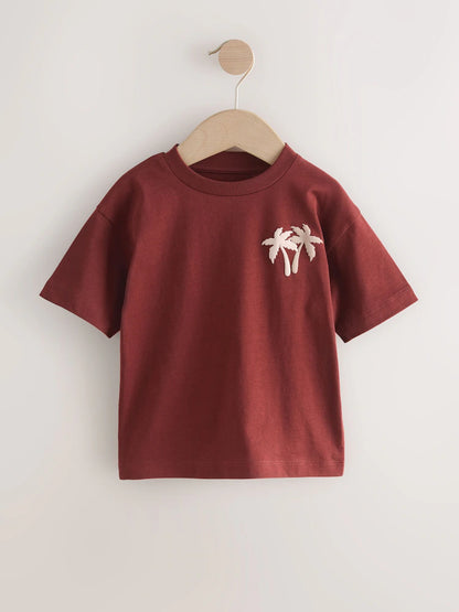 White Slogan Short Sleeve Graphic T-Shirts 3 Pack (3mths-7yrs)