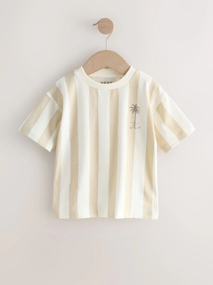 White Slogan Short Sleeve Graphic T-Shirts 3 Pack (3mths-7yrs)