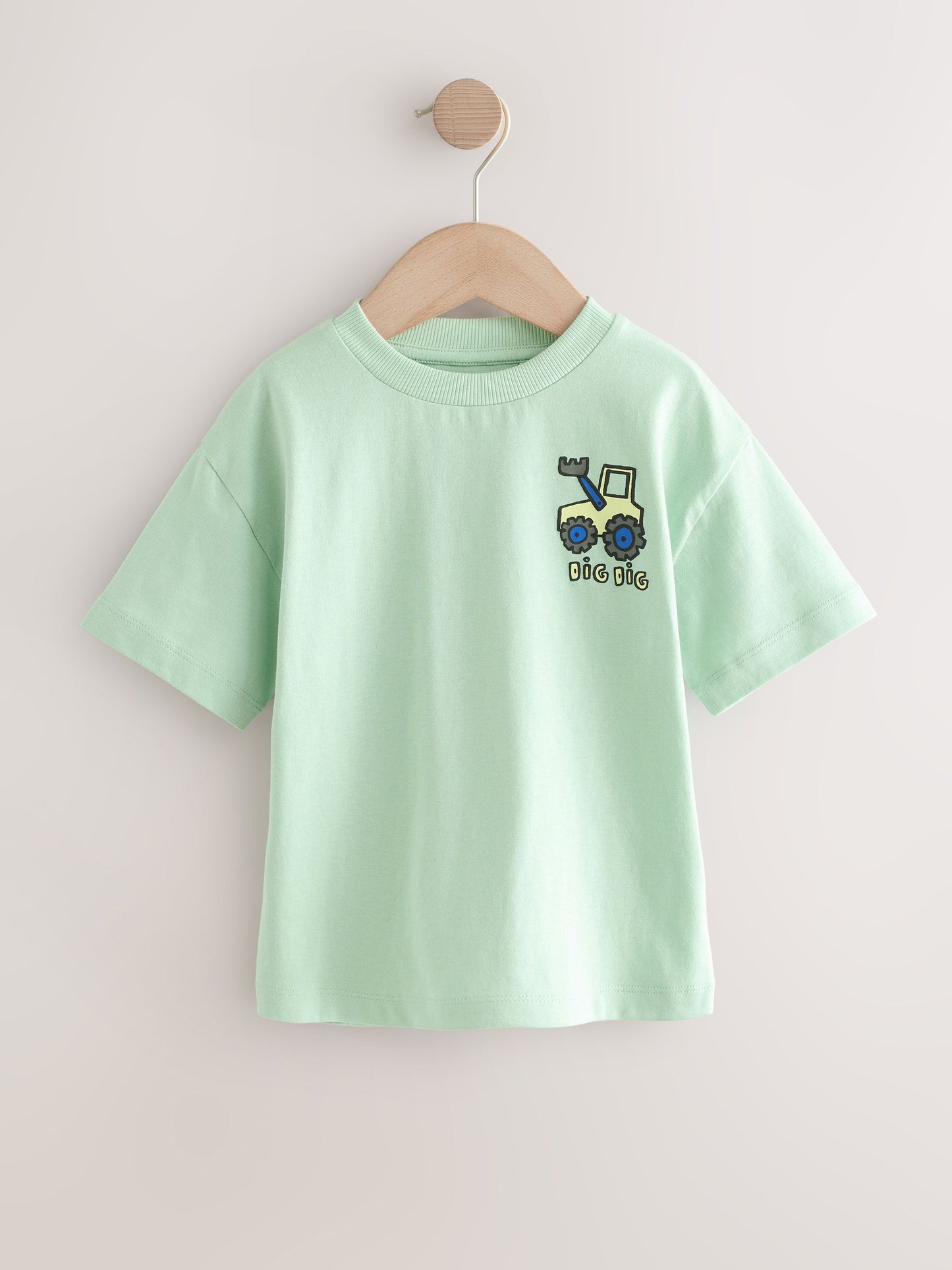 Blue/Green/Red/Orange/Yellow Cars Small Short Sleeve Graphic T-Shirts 5 Pack (3mths-7yrs) image 7