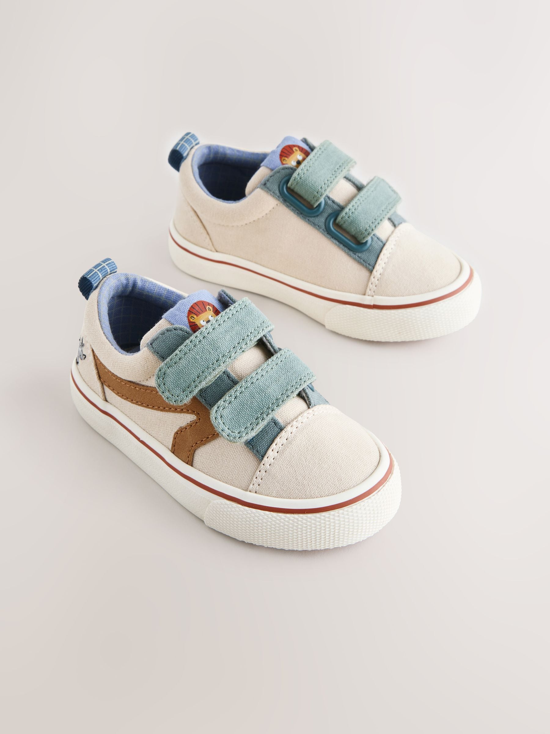 Neutral Wide Fit (G) Touch Fastening Trainers image 1