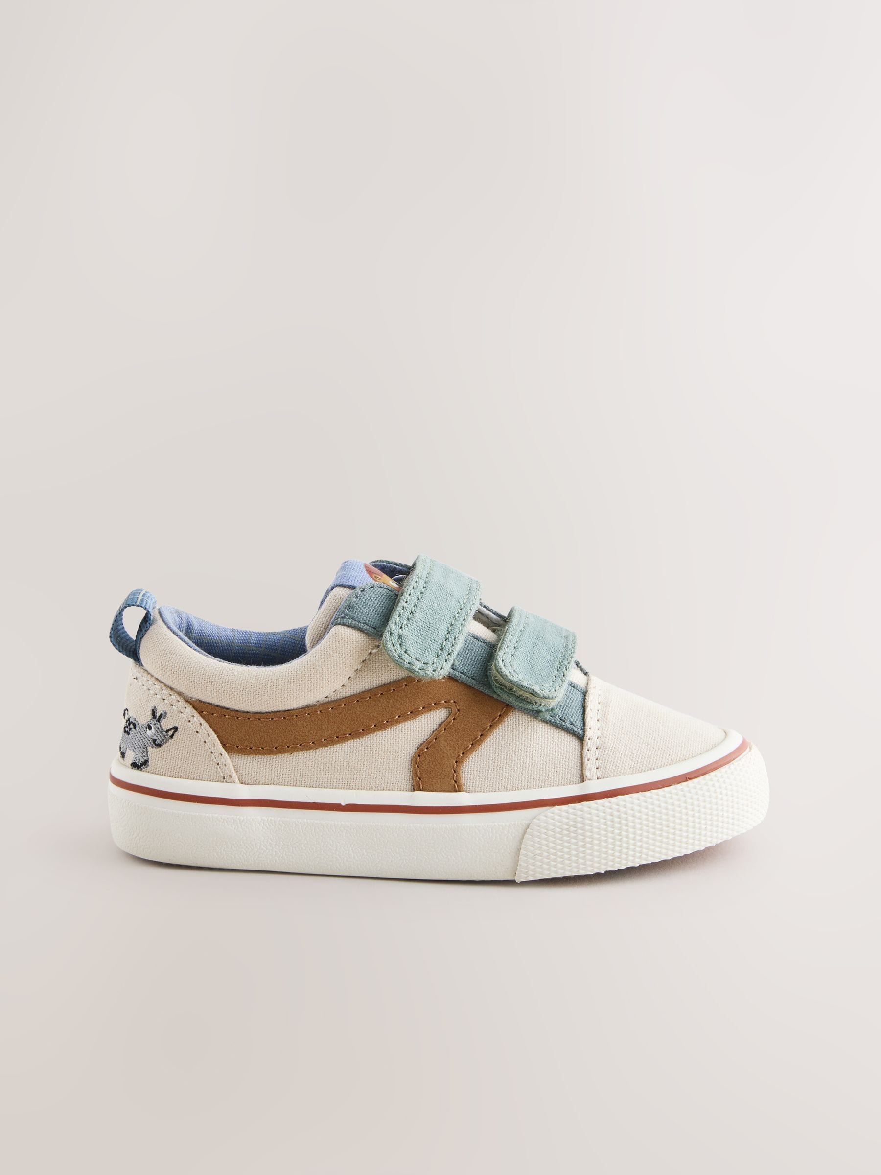 Neutral Wide Fit (G) Touch Fastening Trainers image 3