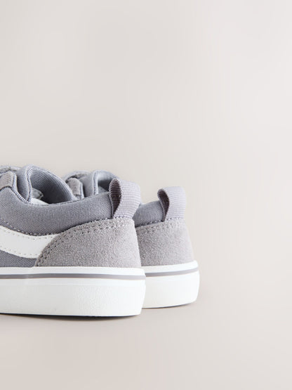 Grey Standard Fit (F) Touch Fastening Trainers image 6