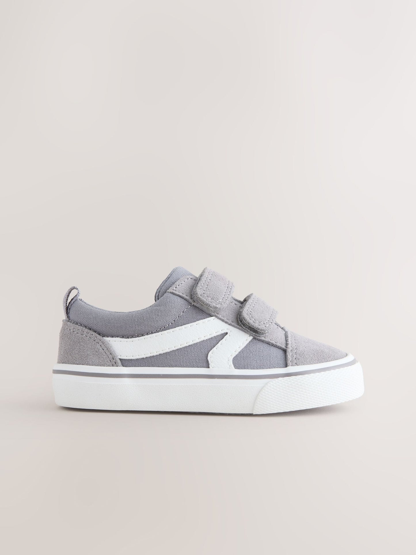 Grey Standard Fit (F) Touch Fastening Trainers image 7