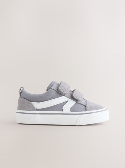 Grey Standard Fit (F) Touch Fastening Trainers image 7