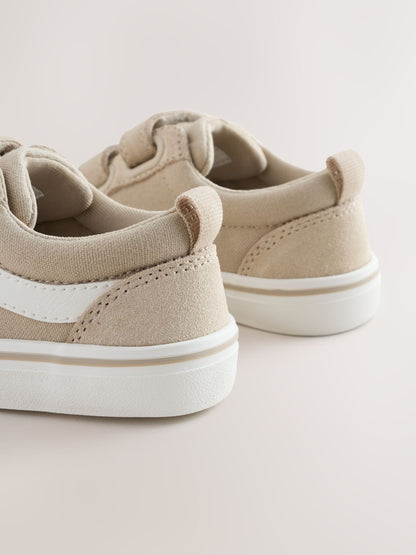 Neutral/White Standard Fit (F) Touch Fastening Trainers image 5
