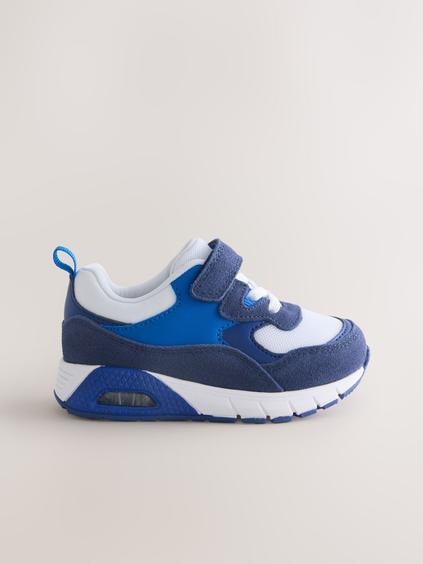 Blue Cobalt Standard Fit (F) Elastic Lace Trainers image 5