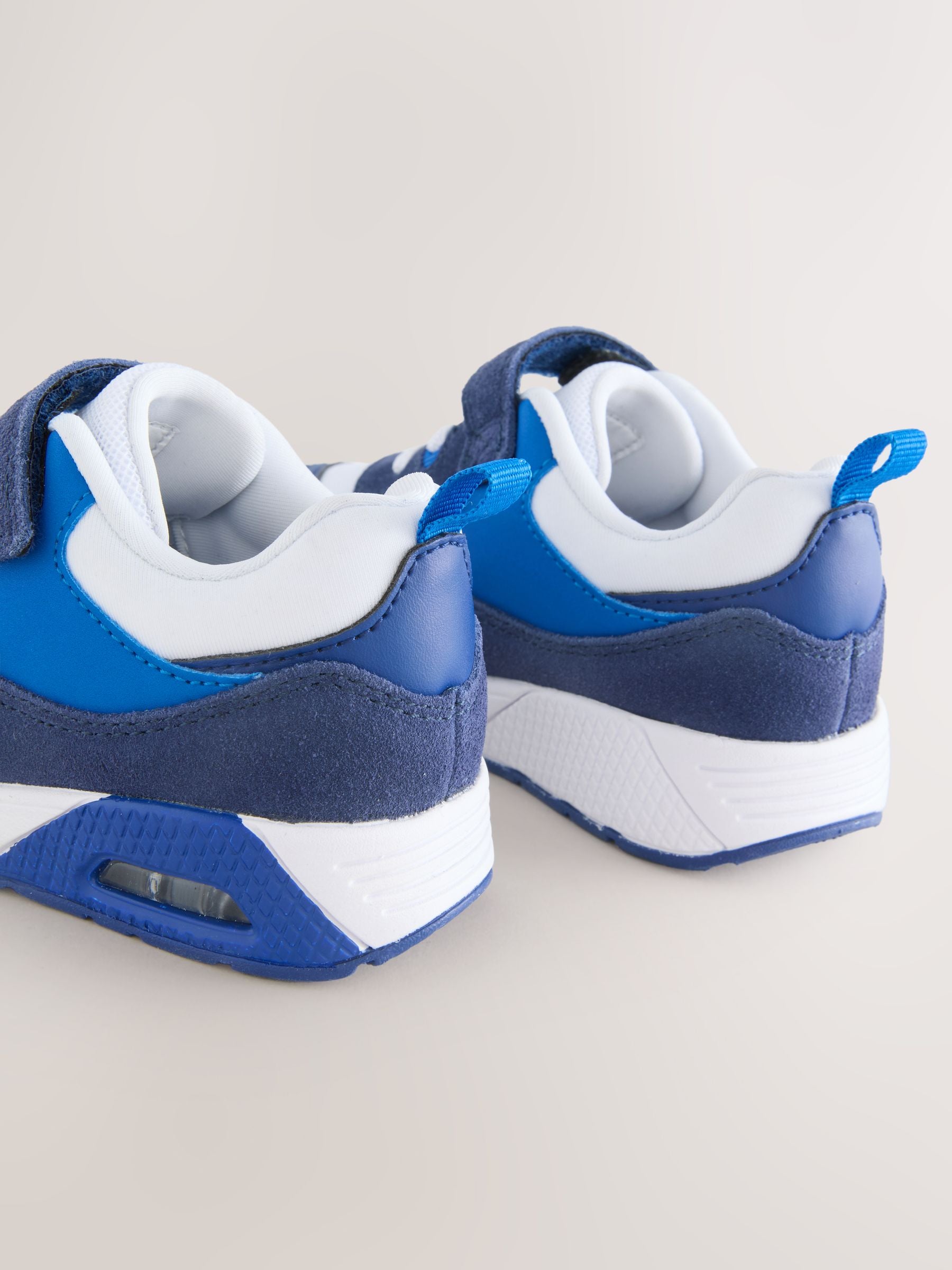 Blue Cobalt Standard Fit (F) Elastic Lace Trainers image 8