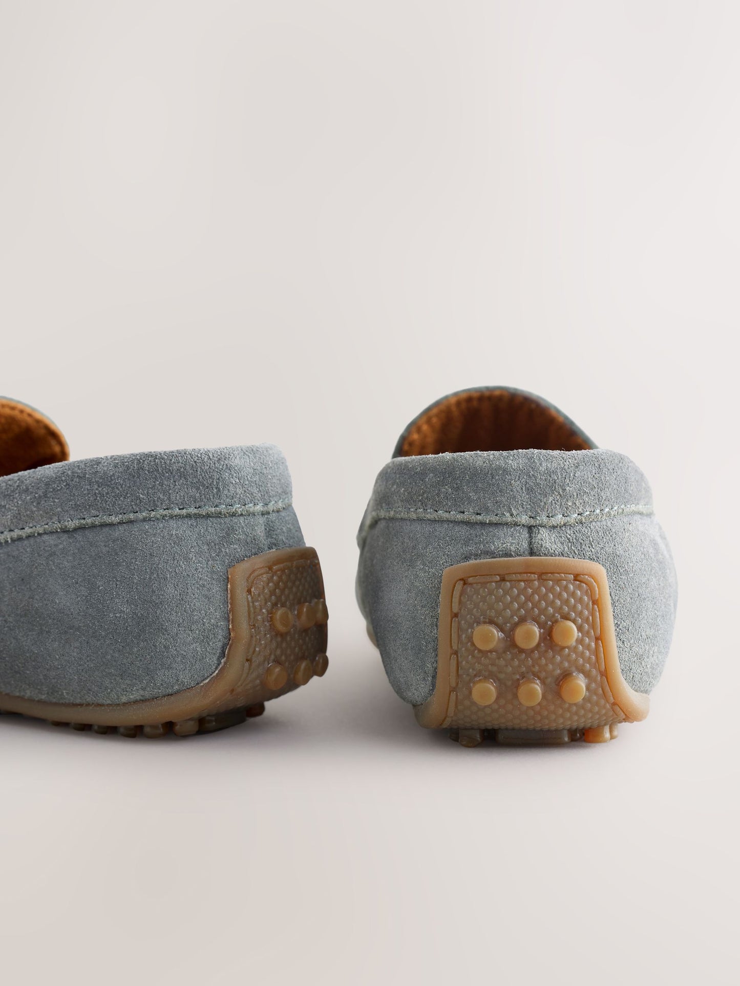 Blue Standard Fit (F) Suede Slip-Ons Loafer Shoes image 6