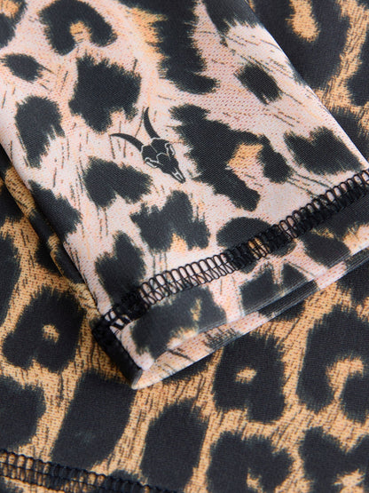 Dsiney Kidz - smALLSAINTS Leopard Logo Long Sleeve Rash Vest image 4