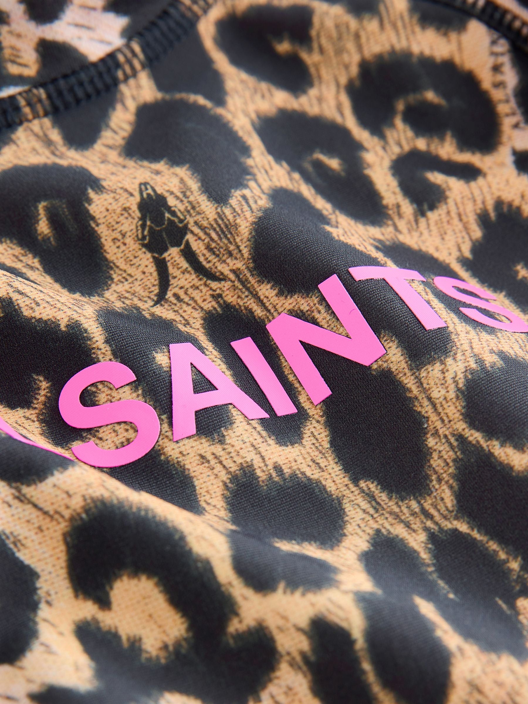 Dsiney Kidz - smALLSAINTS Leopard Logo Long Sleeve Rash Vest image 5