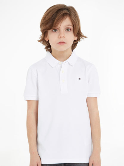 Dsiney Kidz - Tommy Hilfiger White Pure Cotton Polo Shirt image 1