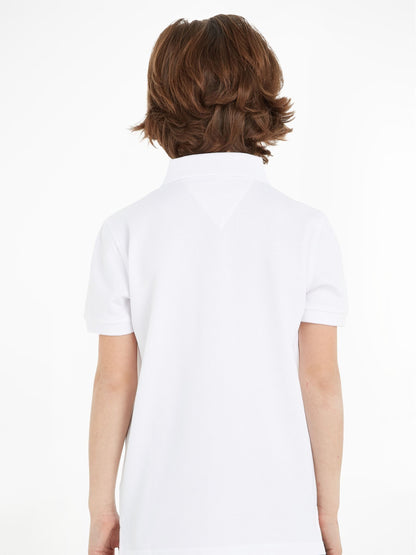 Dsiney Kidz - Tommy Hilfiger White Pure Cotton Polo Shirt image 2