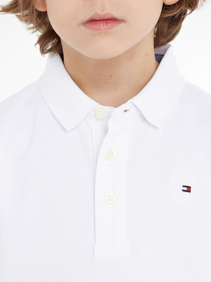 Dsiney Kidz - Tommy Hilfiger White Pure Cotton Polo Shirt image 3