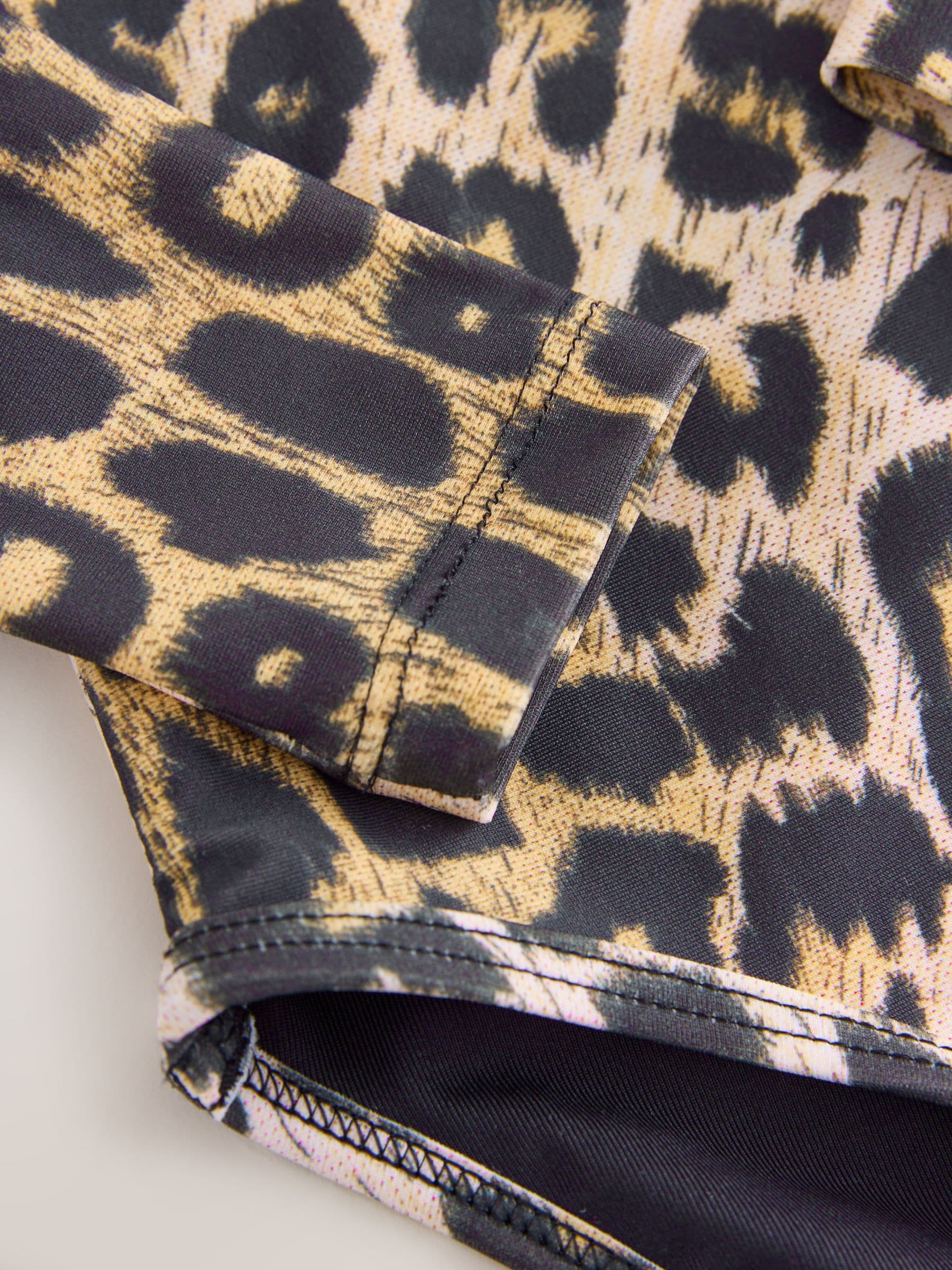 smALLSAINTS Leopard Logo Younger Long Sleeve Swimsuit image 6
