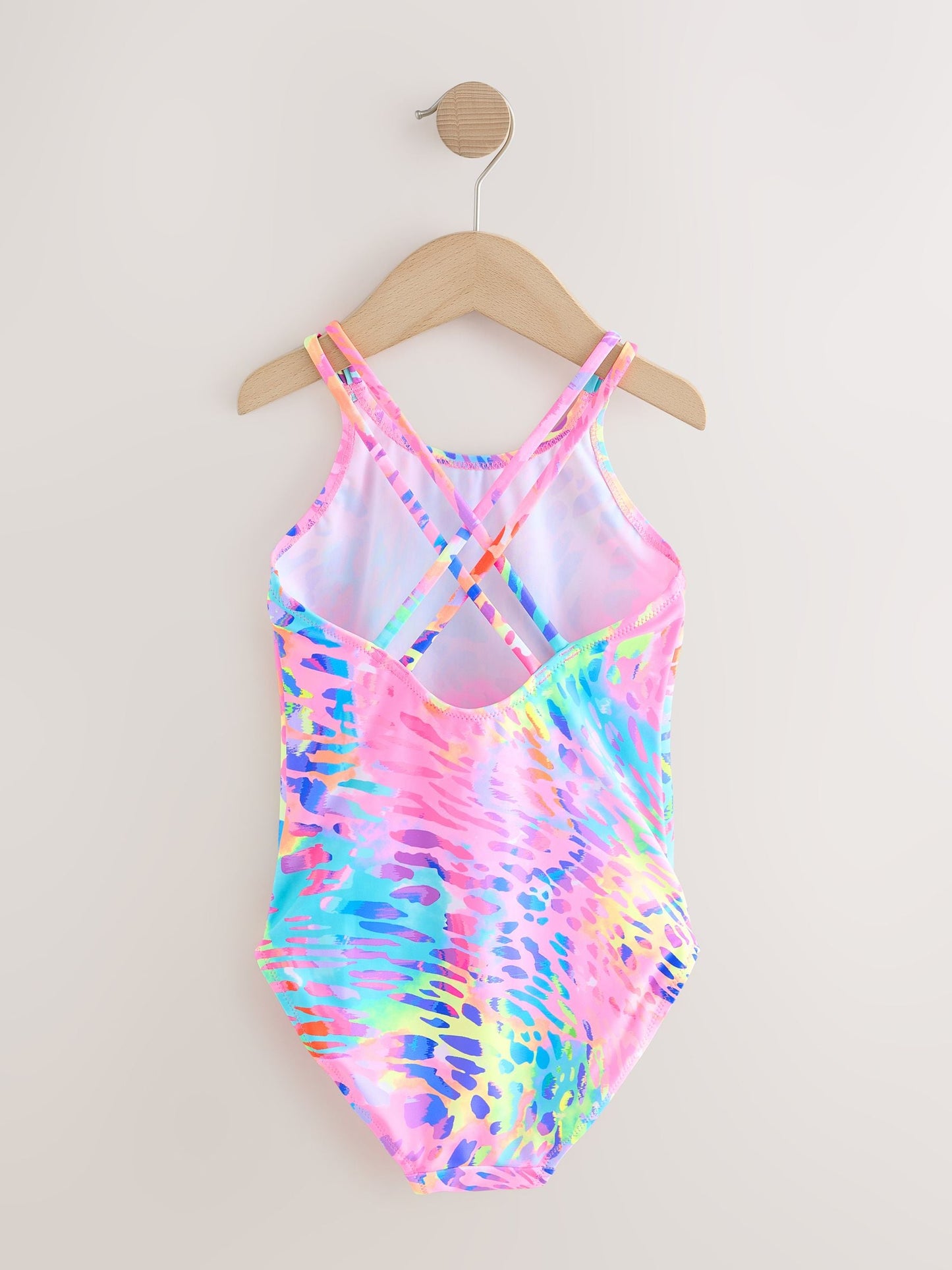 Bright Animal Print Double Strap Swimsuit (3-16yrs) image 5