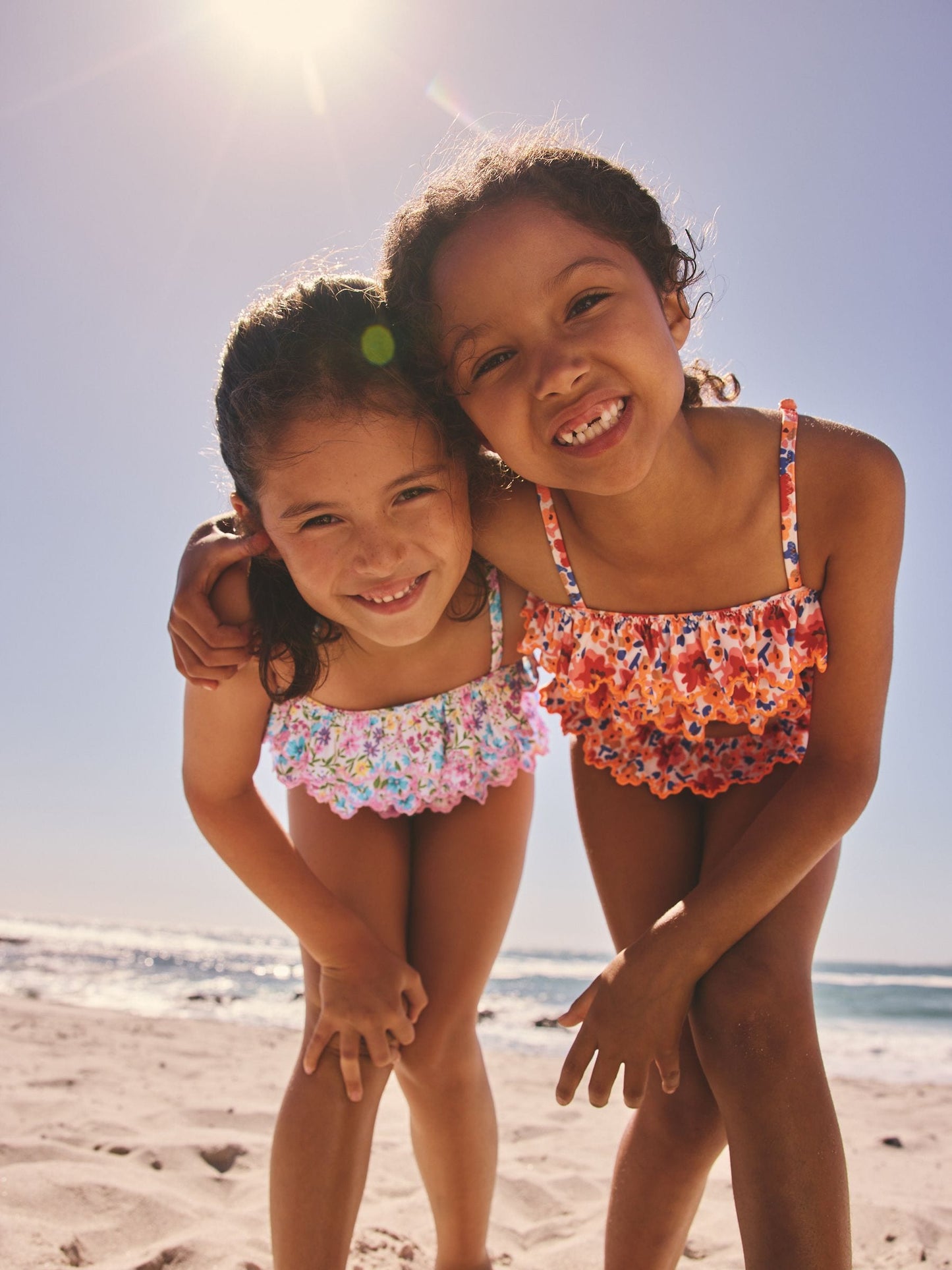 Dsiney Kidz - Pink/Yellow Ditsy Floral Frill Bikini (3-16yrs) image 4