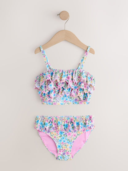 Dsiney Kidz - Pink/Yellow Ditsy Floral Frill Bikini (3-16yrs) image 6