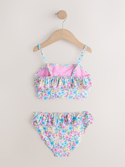 Dsiney Kidz - Pink/Yellow Ditsy Floral Frill Bikini (3-16yrs) image 7