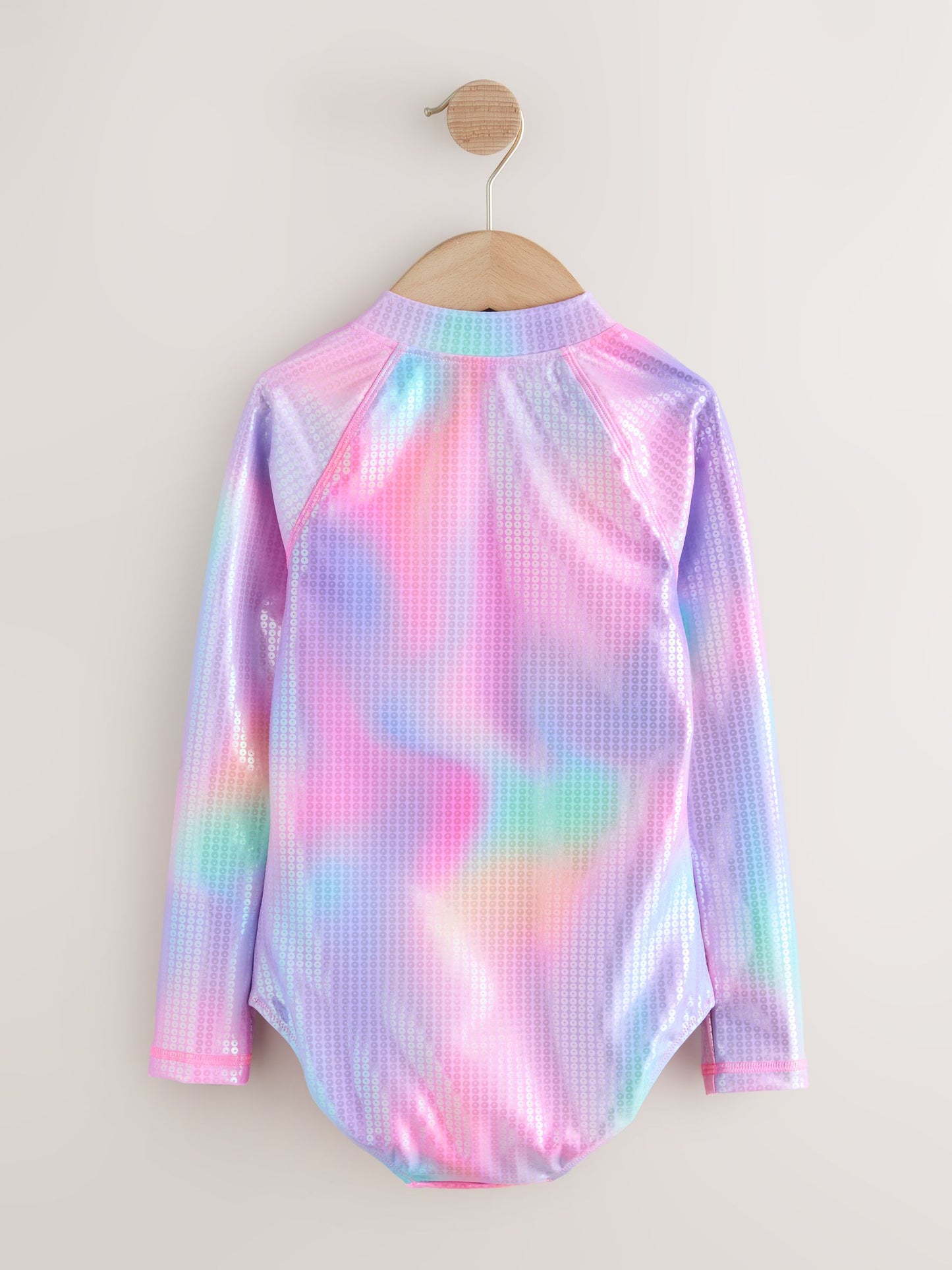 Dsiney Kidz - Pink Rainbow Foil Sequin Long Sleeve Sunsafe Swimsuit (3mths-16yrs) image 8