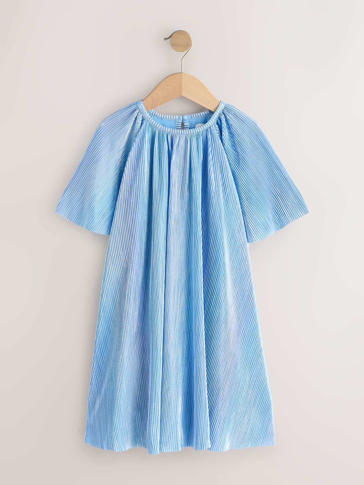 Blue Sparkle Angel Sleeve Party Dress (3-16yrs) image 4