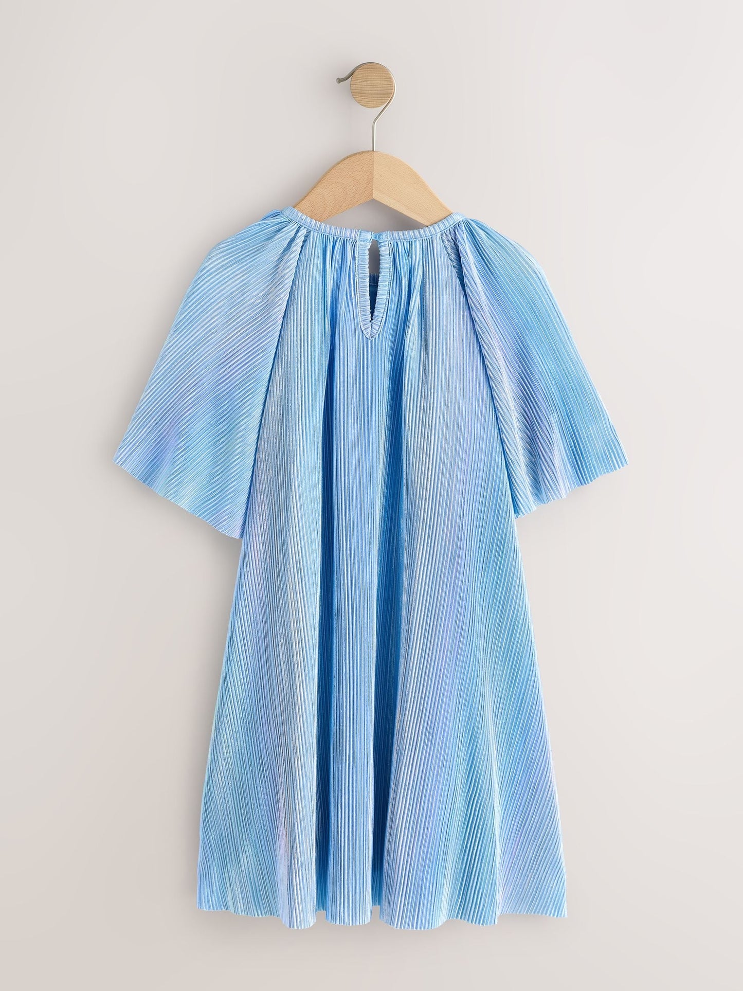 Blue Sparkle Angel Sleeve Party Dress (3-16yrs) image 5