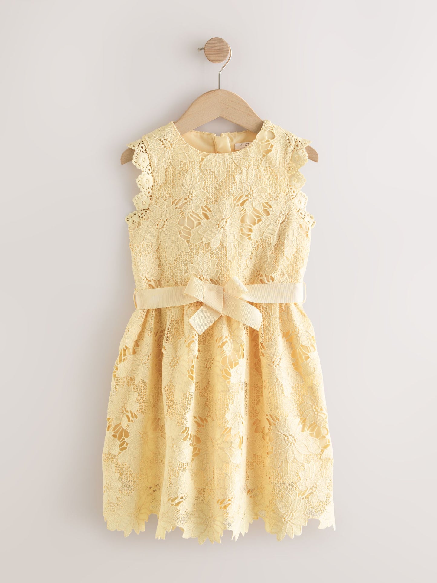Yellow Lace Occasion Dress (3-16yrs) image 4
