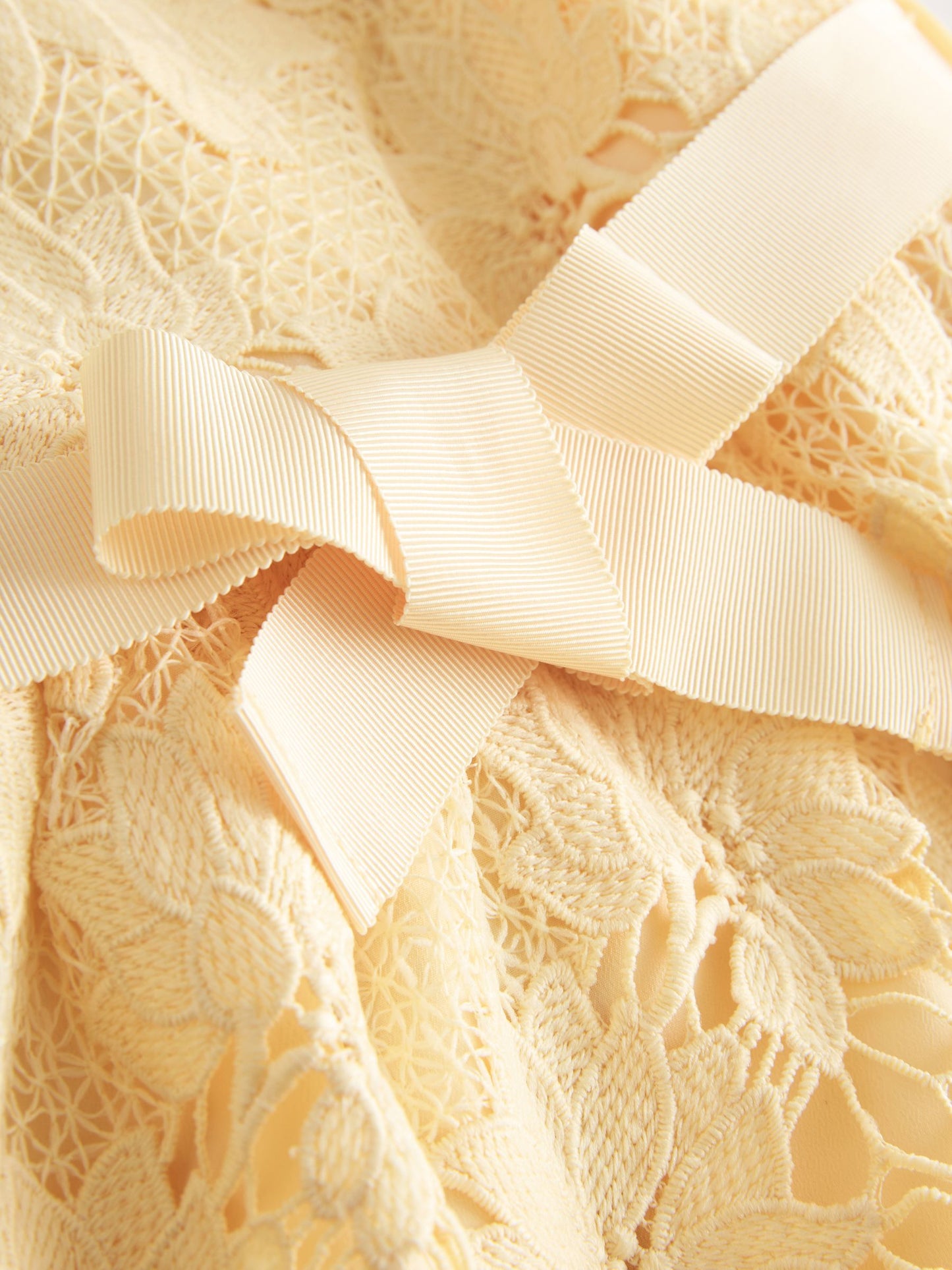 Yellow Lace Occasion Dress (3-16yrs) image 7