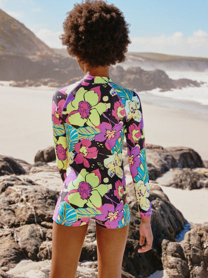 Dsiney Kidz - Black Tropical One Piece Short Swimsuit (3-16yrs) image 2
