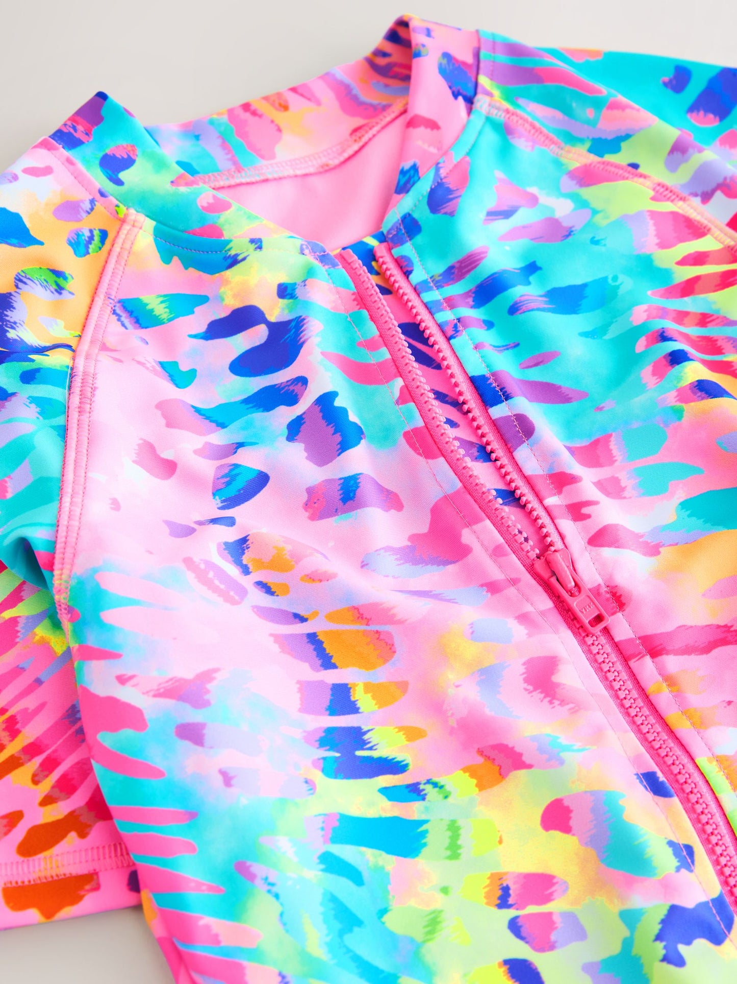 Dsiney Kidz - Rainbow Animal Tie Dye Short Sleeved Sunsafe Swimsuit (3mths-16yrs) image 9