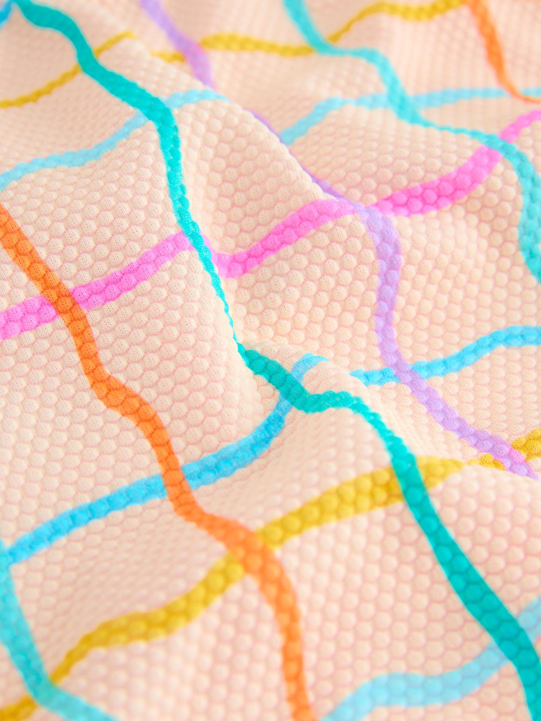 Rainbow Check Frill Leg Swimsuit (3mths-7yrs) image 6