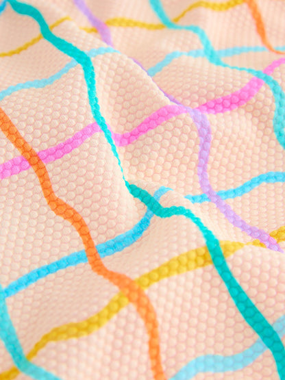 Rainbow Check Frill Leg Swimsuit (3mths-7yrs) image 6