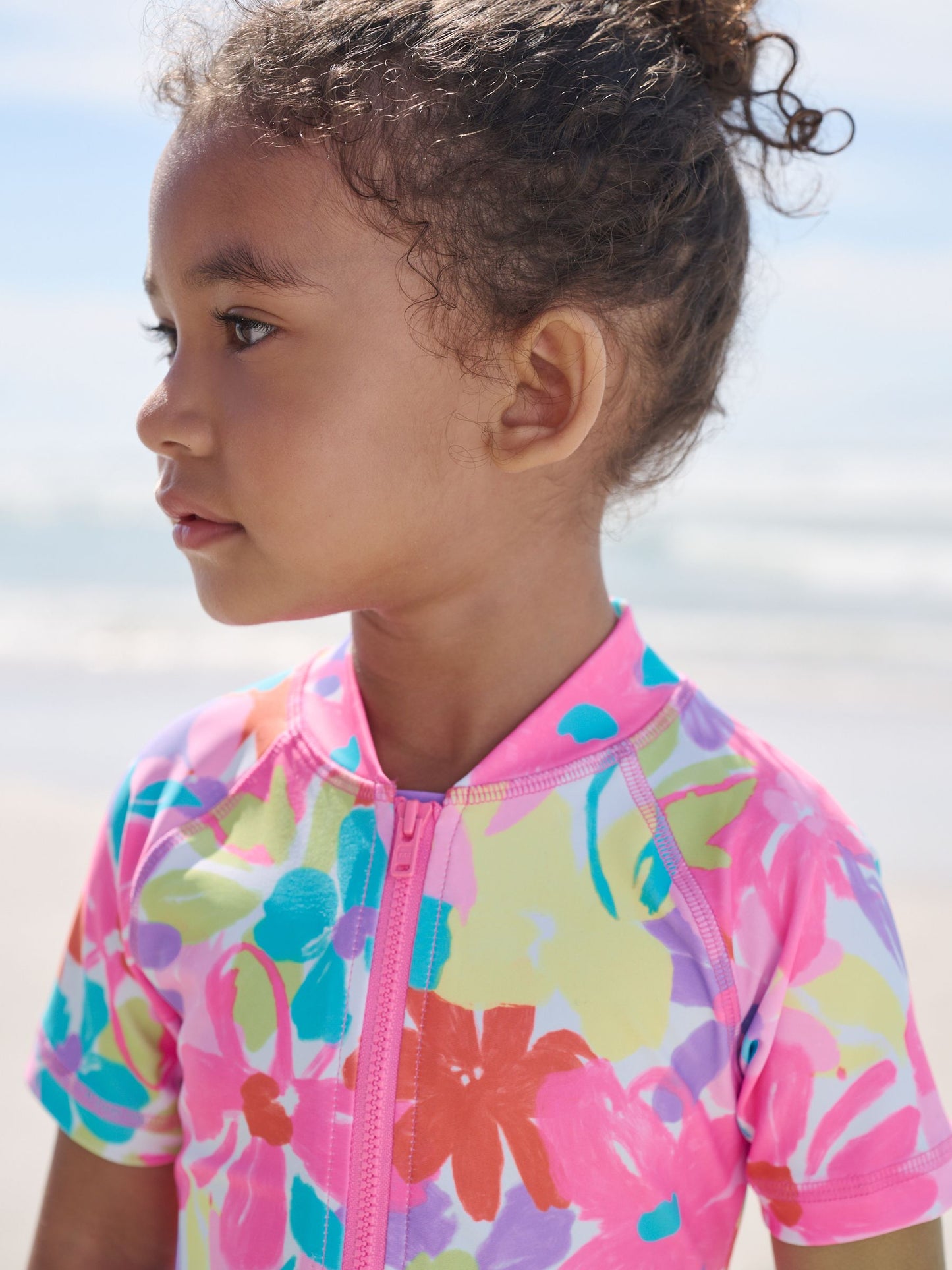 Multi Rainbow Floral Sunsafe Swimsuit (3mths-10yrs) image 4