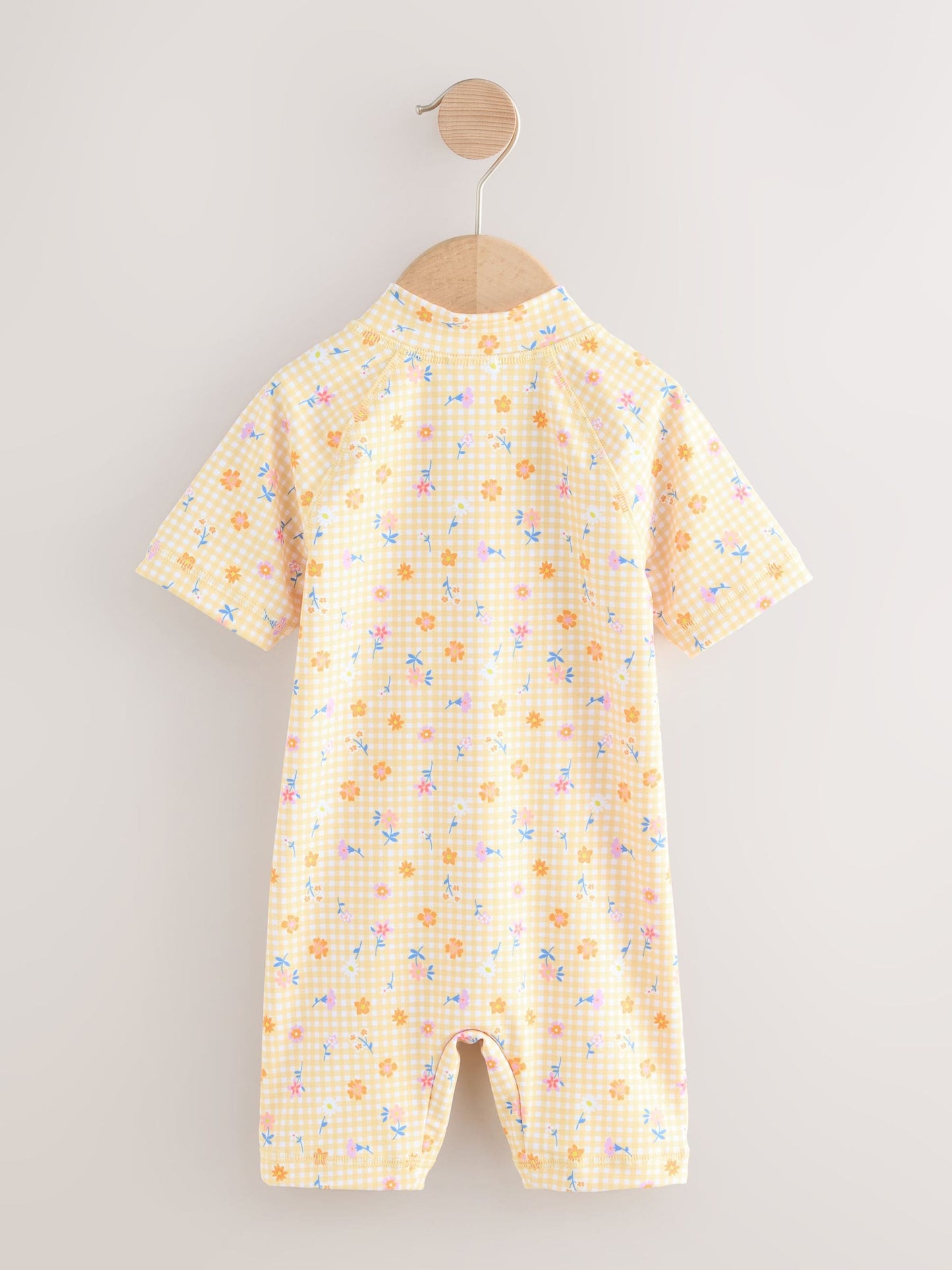 Yellow Gingham Ditsy Sunsafe Swimsuit (3mths-10yrs) image 7
