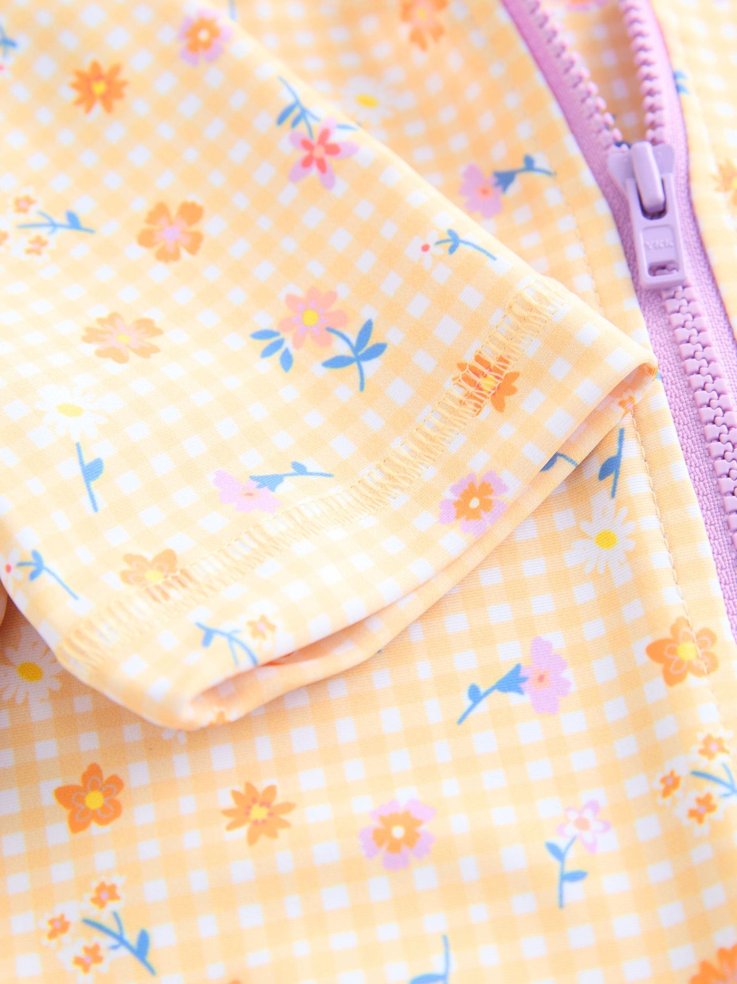 Yellow Gingham Ditsy Sunsafe Swimsuit (3mths-10yrs) image 8