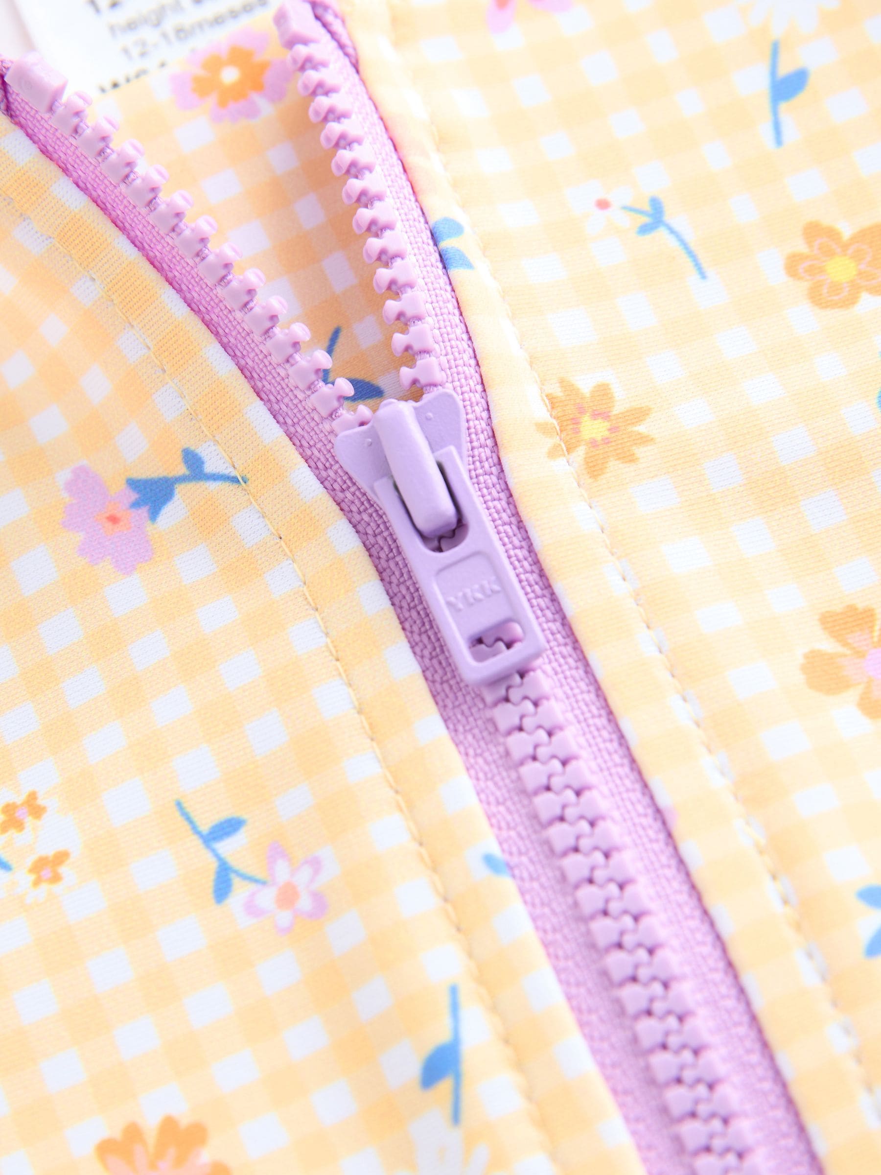 Yellow Gingham Ditsy Sunsafe Swimsuit (3mths-10yrs) image 8