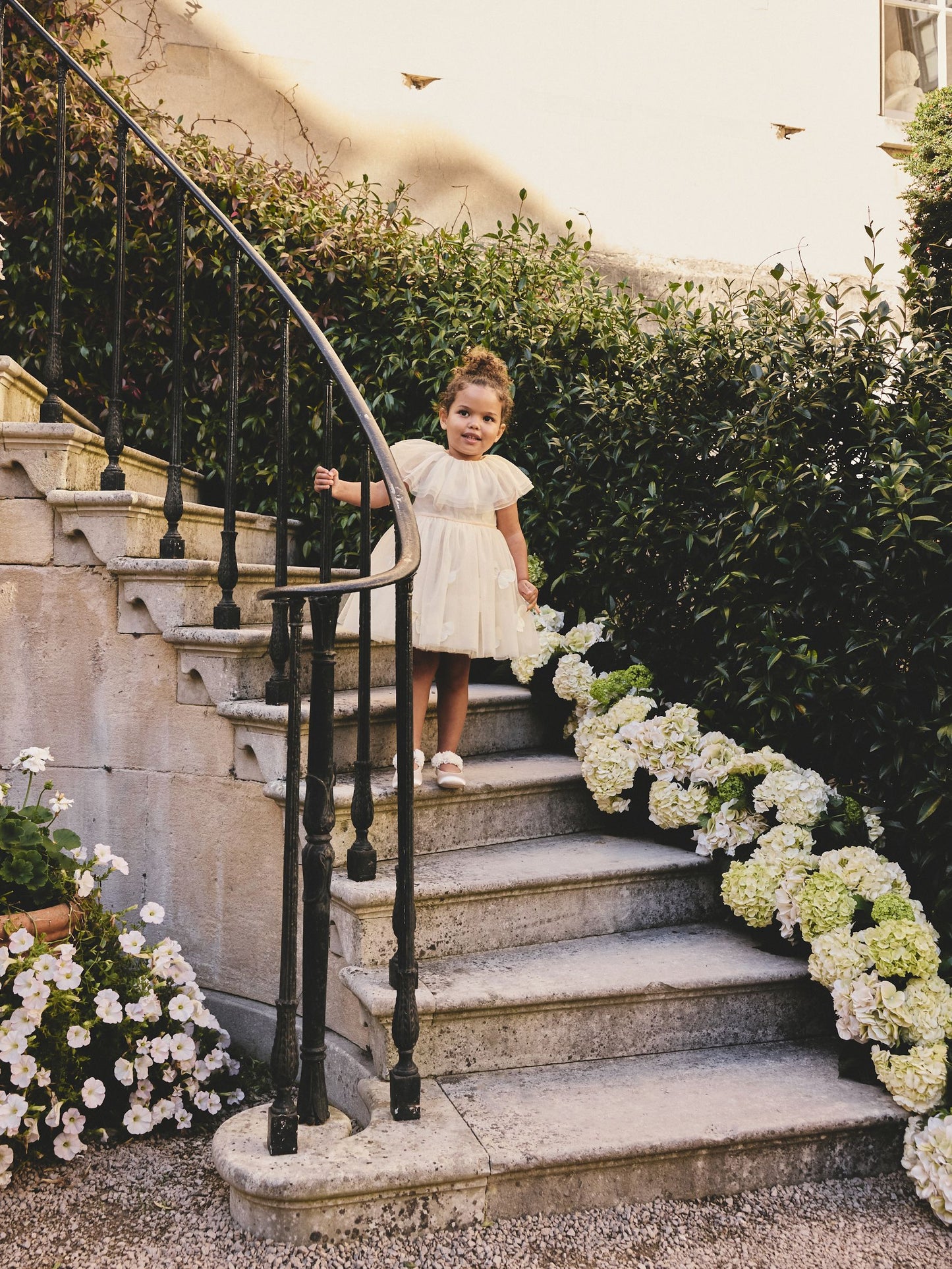 White Ruffle Collar Mesh Dress (3mths-7yrs) image 4