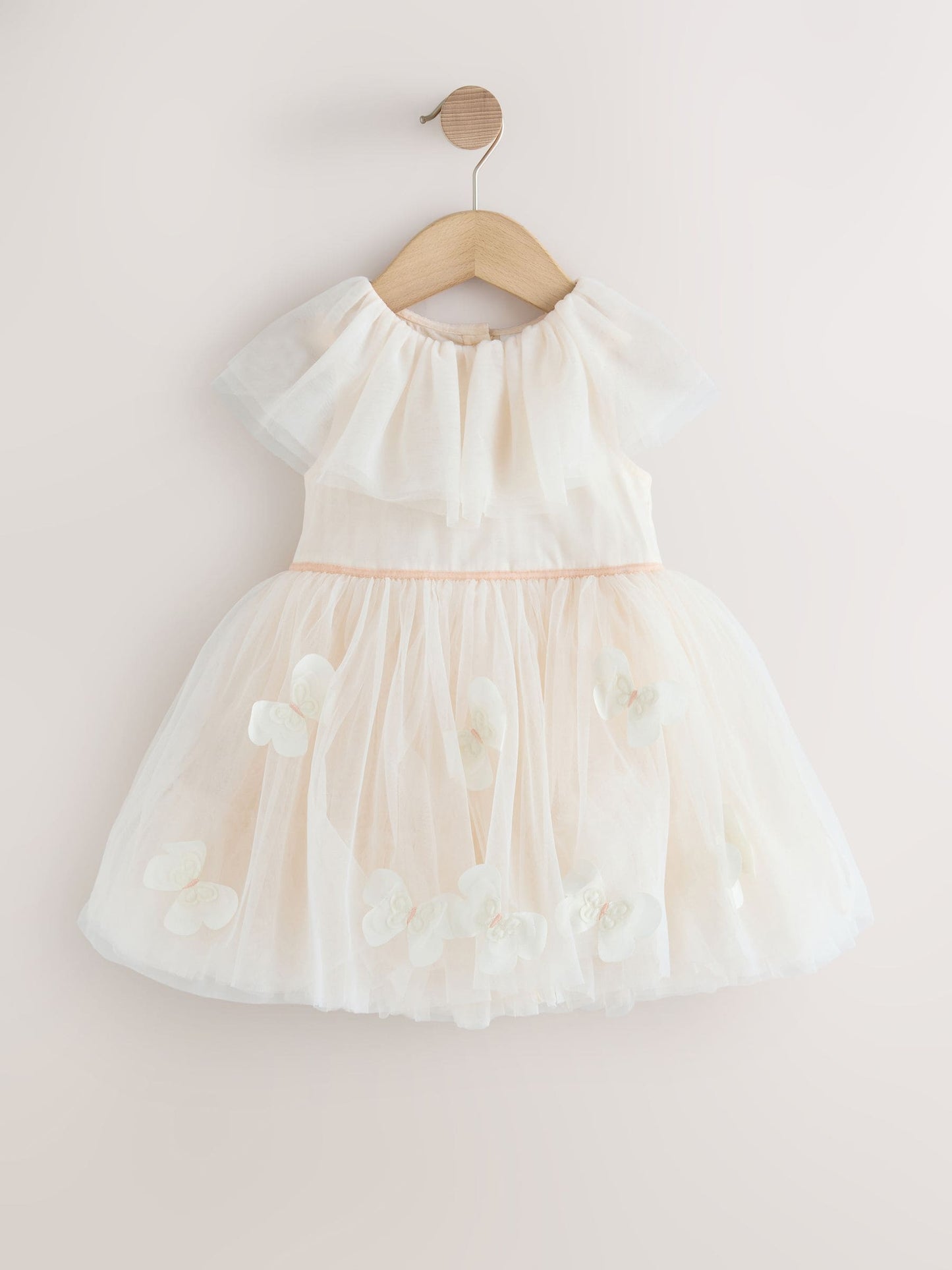 White Ruffle Collar Mesh Dress (3mths-7yrs) image 5
